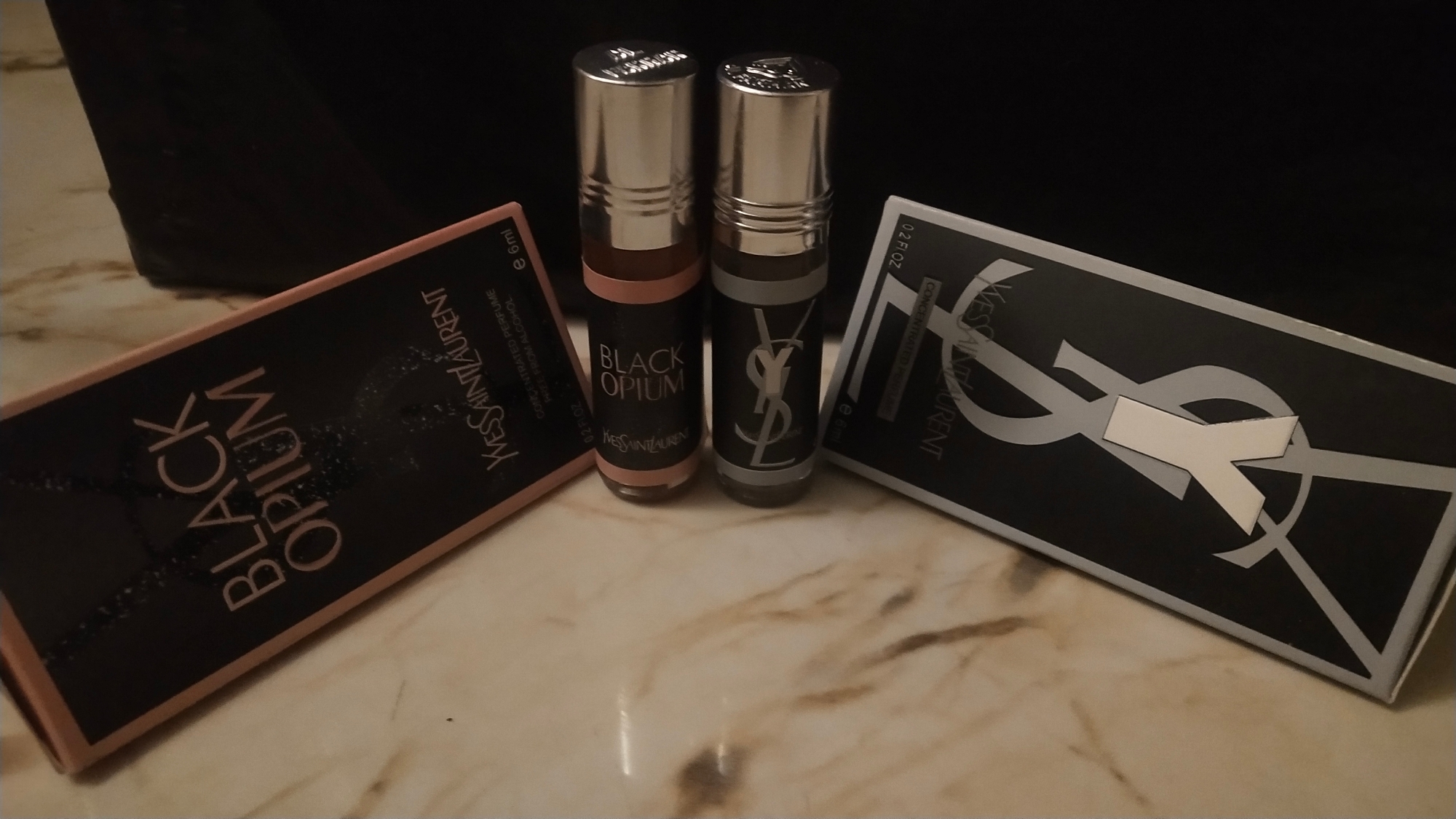 Picture of Combo of YSL & YSL Black Opium by Al Farhan Concentrated Perfume Oil Long Lasting Non-alcoholic Fragrance - 6ml+6ml