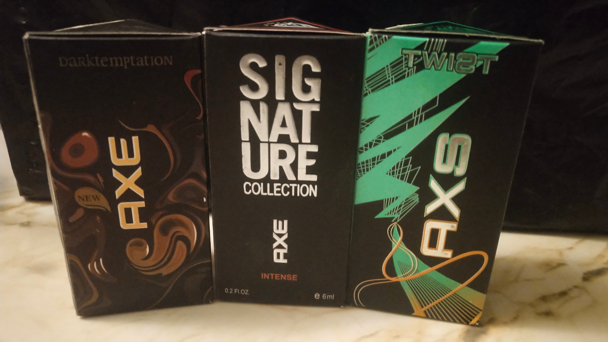 Picture of Combo of A.X.E Signature,  A.X.E Twist &  A.X.E Dark Temptation  By Al Farhan Concentrated Perfume Oil Long Lasting Fragrance - 6ml+6ml+6ml