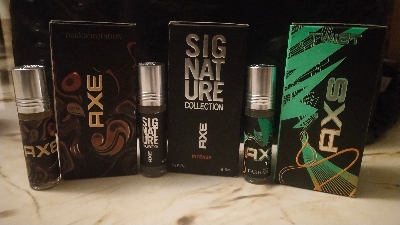 Picture of Combo of A.X.E Signature,  A.X.E Twist &  A.X.E Dark Temptation  By Al Farhan Concentrated Perfume Oil Long Lasting Fragrance - 6ml+6ml+6ml