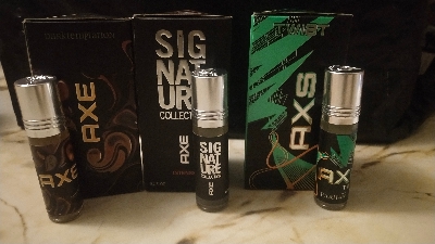 Picture of Combo of A.X.E Signature,  A.X.E Twist &  A.X.E Dark Temptation  By Al Farhan Concentrated Perfume Oil Long Lasting Fragrance - 6ml+6ml+6ml