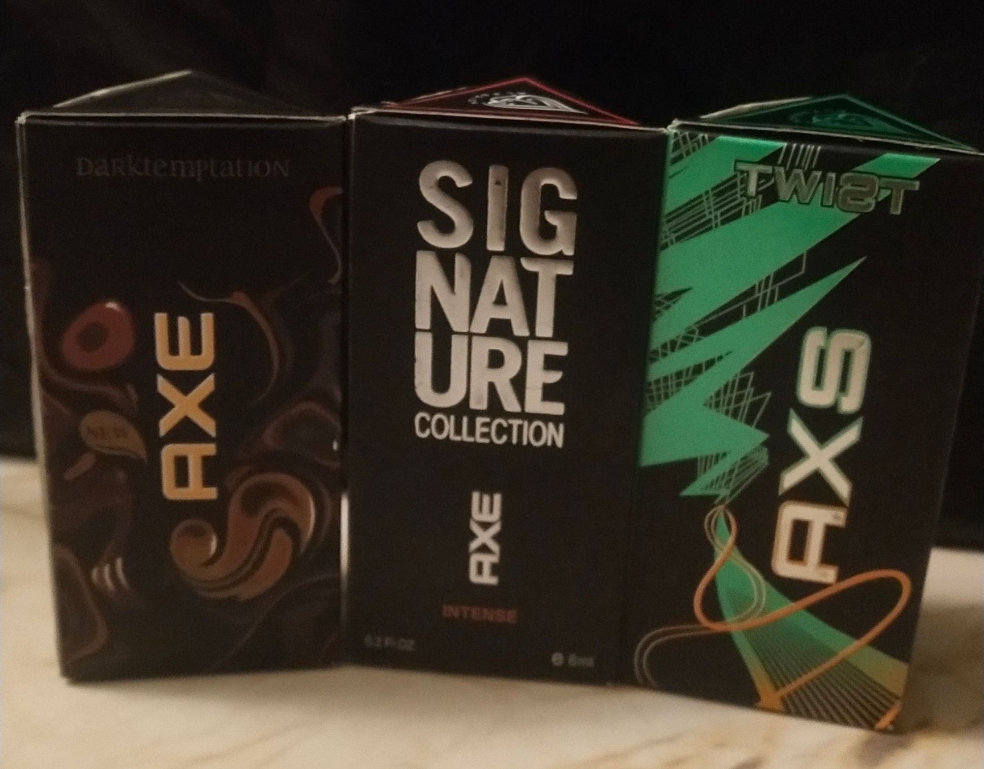 Picture of Combo of A.X.E Signature,  A.X.E Twist &  A.X.E Dark Temptation  By Al Farhan Concentrated Perfume Oil Long Lasting Fragrance - 6ml+6ml+6ml