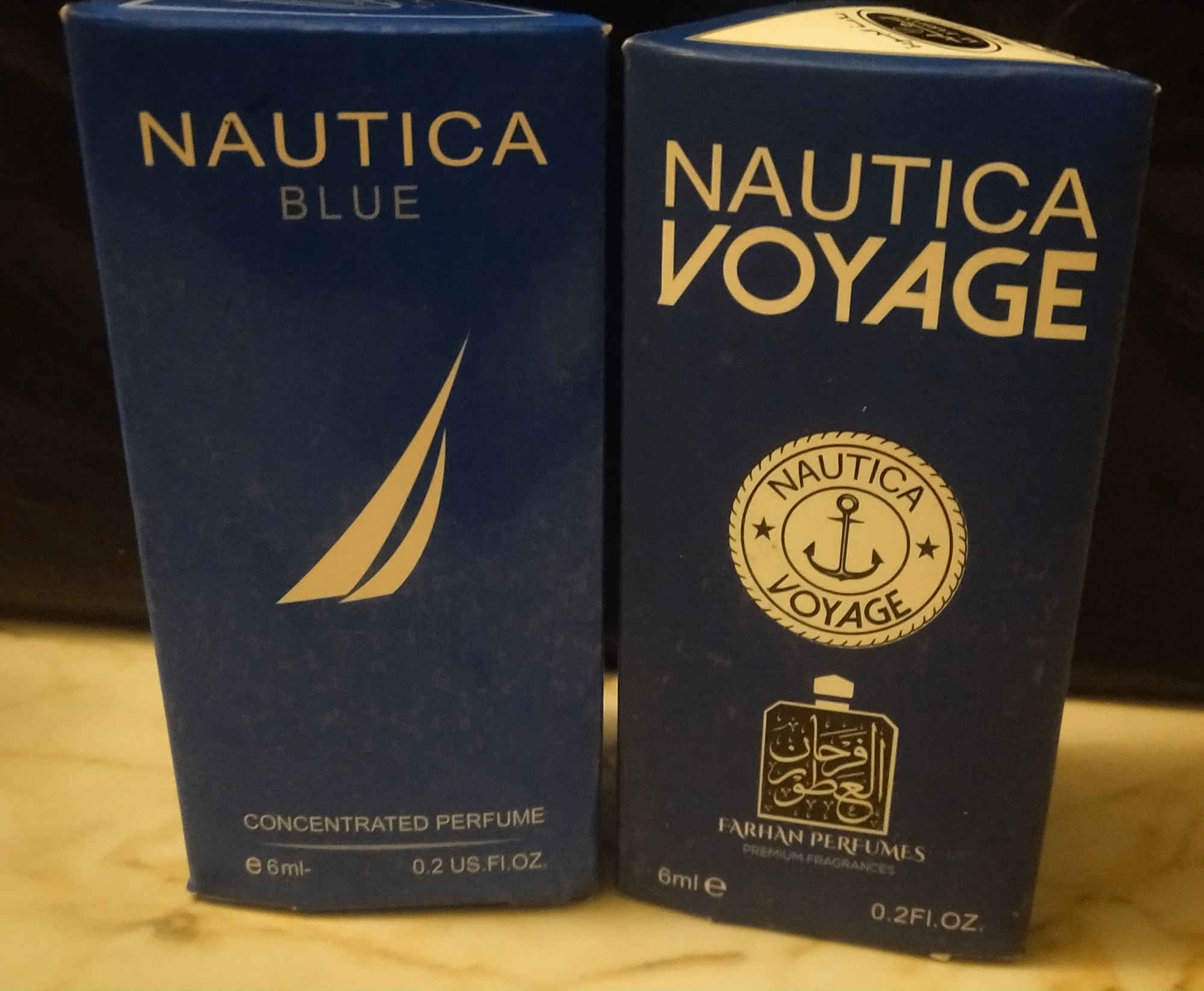 Picture of Combo of Nautica Voyage & Noautica Blue By Al Farhan Concentrated Perfume Oil Long Lasting Fragrance - 6ml+6ml