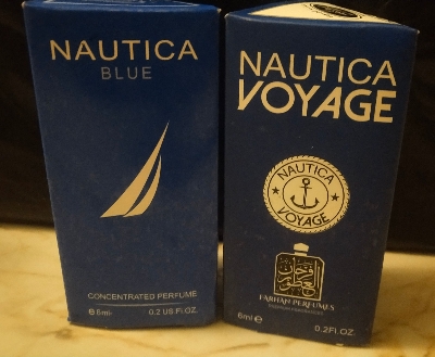 Picture of Combo of Nautica Voyage & Noautica Blue By Al Farhan Concentrated Perfume Oil Long Lasting Fragrance - 6ml+6ml