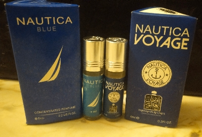 Picture of Combo of Nautica Voyage & Noautica Blue By Al Farhan Concentrated Perfume Oil Long Lasting Fragrance - 6ml+6ml
