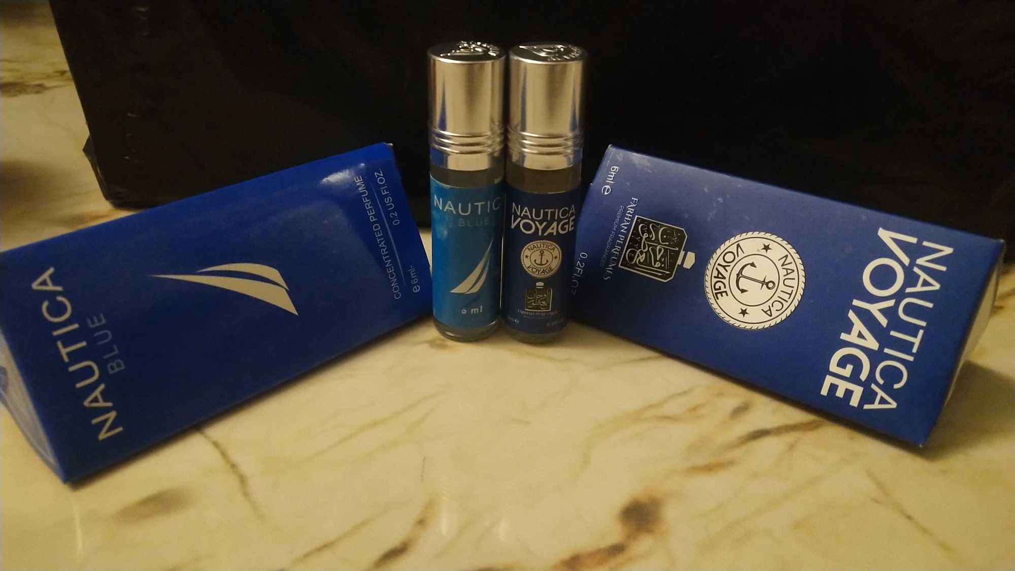 Picture of Combo of Nautica Voyage & Noautica Blue By Al Farhan Concentrated Perfume Oil Long Lasting Fragrance - 6ml+6ml