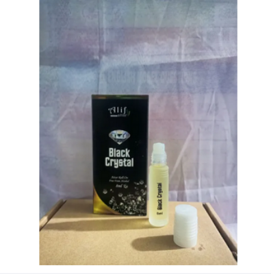 Picture of Black Crystal attar by Alif 8 ml roll on long lasting fragrance