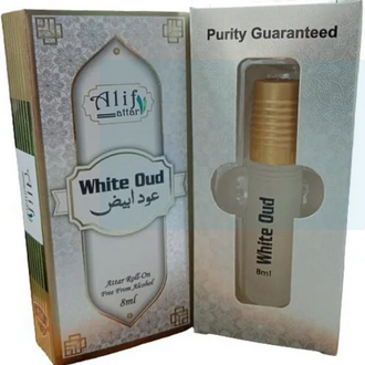 Picture of White oud attar by Alif long lasting good fragrance roll on 8ml
