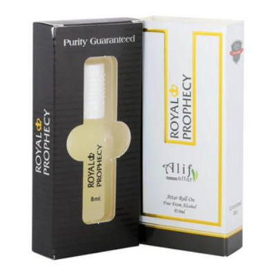 Picture of Royal Prophecy Attar by Alif Long Lasting Roll On Non Alcoholic Perfume (Halal) - 8ml