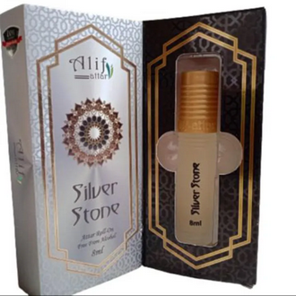 Picture of Silver Stone By Alif Attar Long Lasting Roll On Non Alcoholic Perfume (Halal) - 8ml