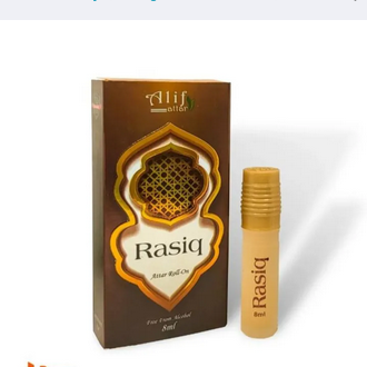 Picture of Rasiq By Alif Attar Long Lasting Roll On Non Alcoholic Perfume (Halal) - 8ml
