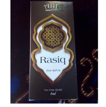 Picture of Rasiq By Alif Attar Long Lasting Roll On Non Alcoholic Perfume (Halal) - 8ml