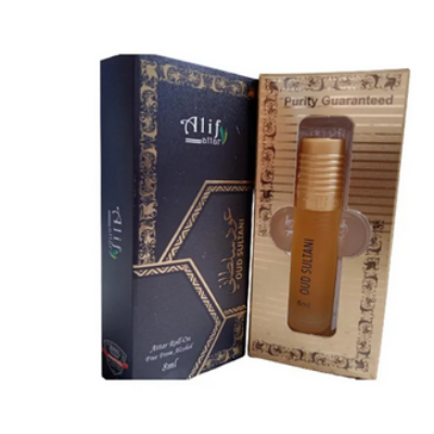 Picture of Oud Sultani Alif Attar Long Lasting Roll On Non Alcoholic Perfume 8 ml