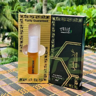 Picture of Oud Sultani Alif Attar Long Lasting Roll On Non Alcoholic Perfume 8 ml