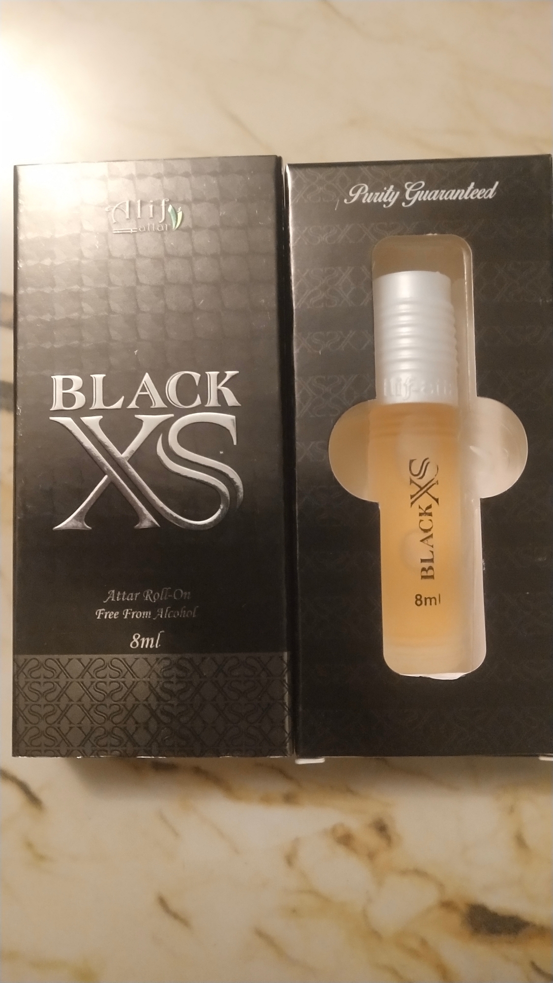 Picture of Black XS By Alif Attar Long Lasting Roll On Non Alcoholic Perfume - 8ml