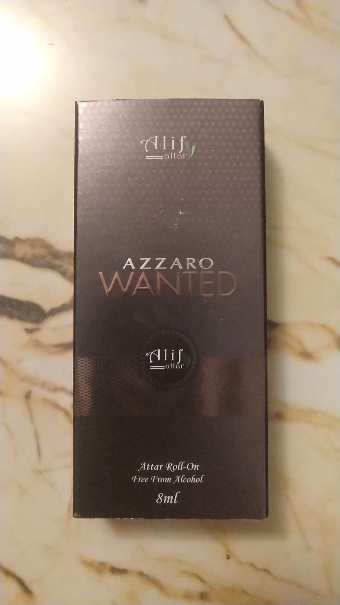 Picture of Azzaro Wanted By Alif Attar Long Lasting Roll On Non Alcoholic Perfume - 8ml