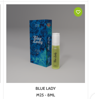 Picture of Blue Lady By Alif Attar Long Lasting Roll On Non Alcoholic Perfume - 8ml