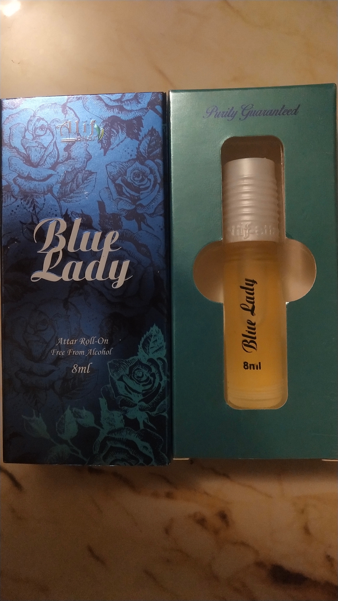Picture of Blue Lady By Alif Attar Long Lasting Roll On Non Alcoholic Perfume - 8ml