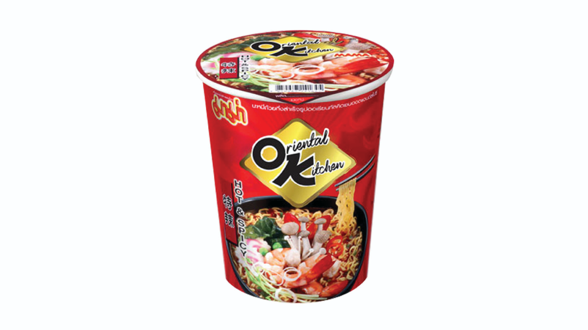 Picture of Mama Instant Cup Noodles Oriental Kitchen Hot & Spicy 65gm