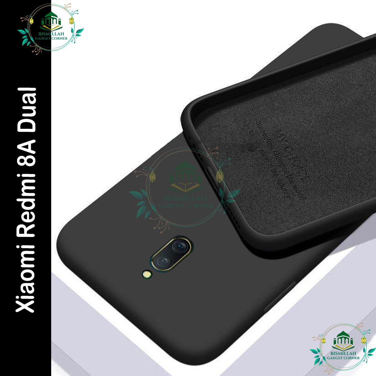 Picture of Premium Liquid Silicone Phone case for Redmi 8A Dual Liquid Silicon Mobile Back Case Soft Silicone Phone Cover - মোবাইল ফোন - Phoneo