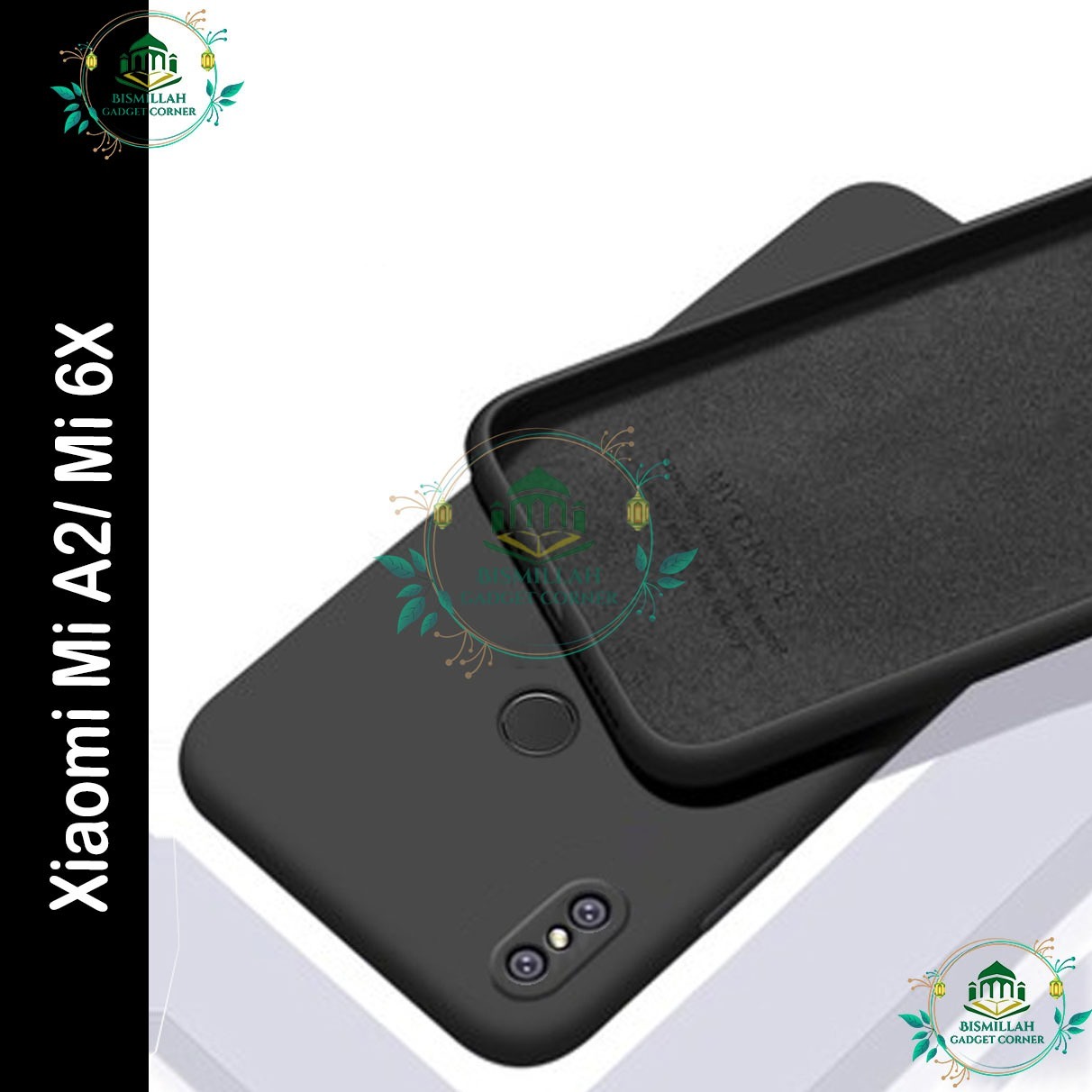 Picture of Premium Liquid Silicone Phone case for Xiaomi Mi A2 / Mi 6X Liquid Silicon Mobile Back Case Soft Silicone Phone Cover