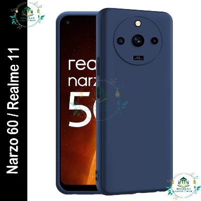 Picture of Premium Liquid Silicone Phone case for Realme Narzo 60 5G / Realme 11 5G Liquid Silicon Mobile Back Case Soft Silicone Phone Cover