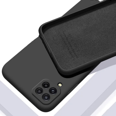 Picture of For Samsung Galaxy A22 4G / Galaxy M32 4G / Galaxy F22 Heavy Strong Liquid Silicone Soft Gel Rubber Shockproof Cover Case For Samsung A22 4G Back Cover - Camera