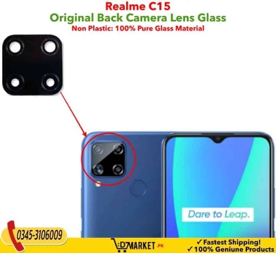 Picture of For Realme C15 camera main glass Rear Facing Camera Glass Lens Replacement