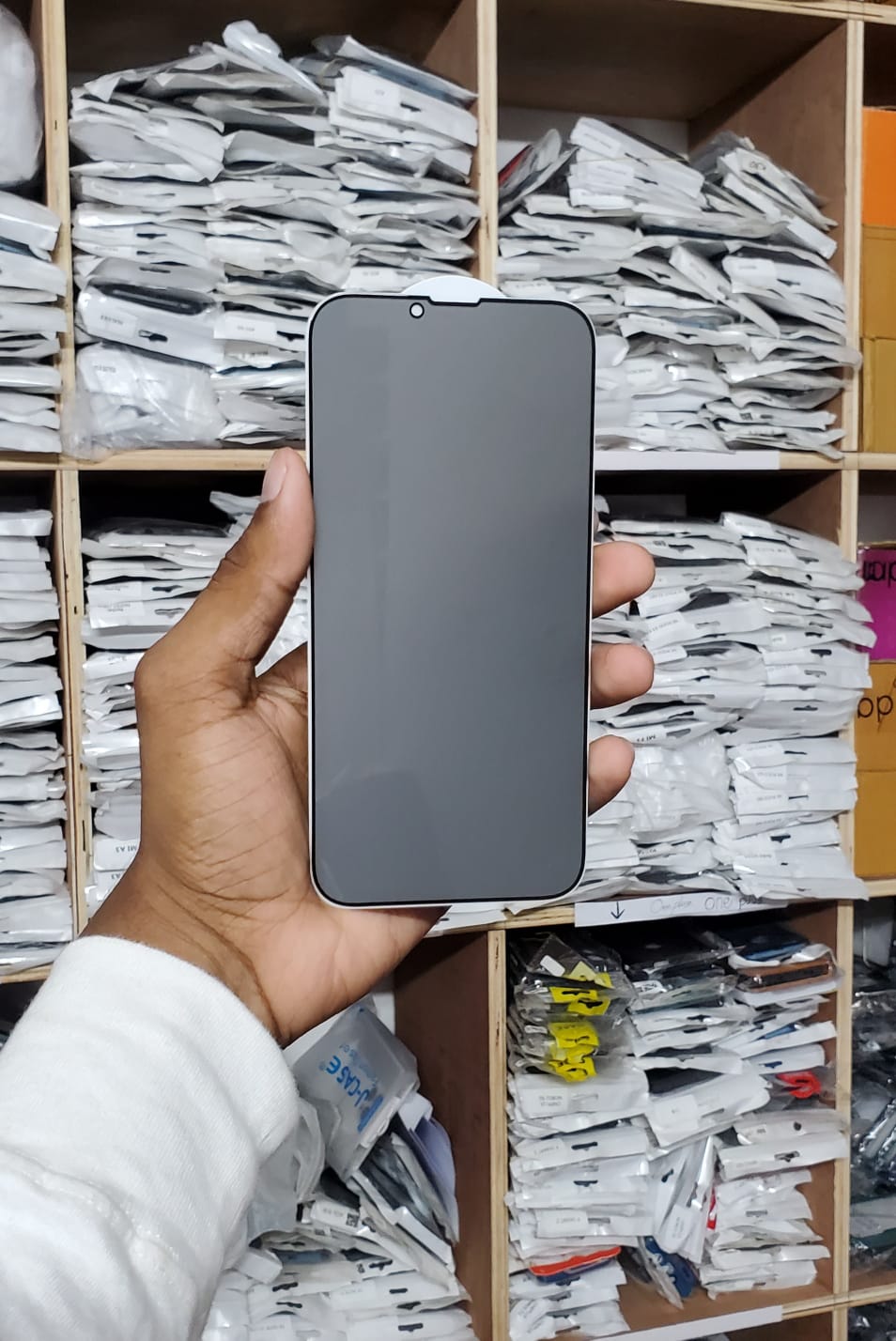 Picture of for Apple iPhone 13 Pro Privacy Antibacterial Edge to Edge Screen Protector