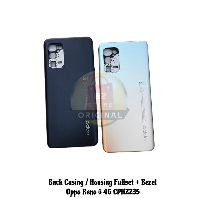 Picture of Back Casing Kesing Housing Oppo Reno 6 4G Backdoor Fullset + Bezel Oppo Reno4 4G CPH2235