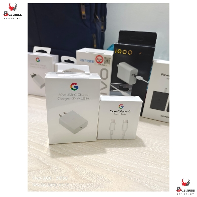 Picture of Premium Quality Google 30W USB-C Charger and Cable - Fast Charging Pixel Phone Charger - Compatible with Google Products and Other USB-C devices.