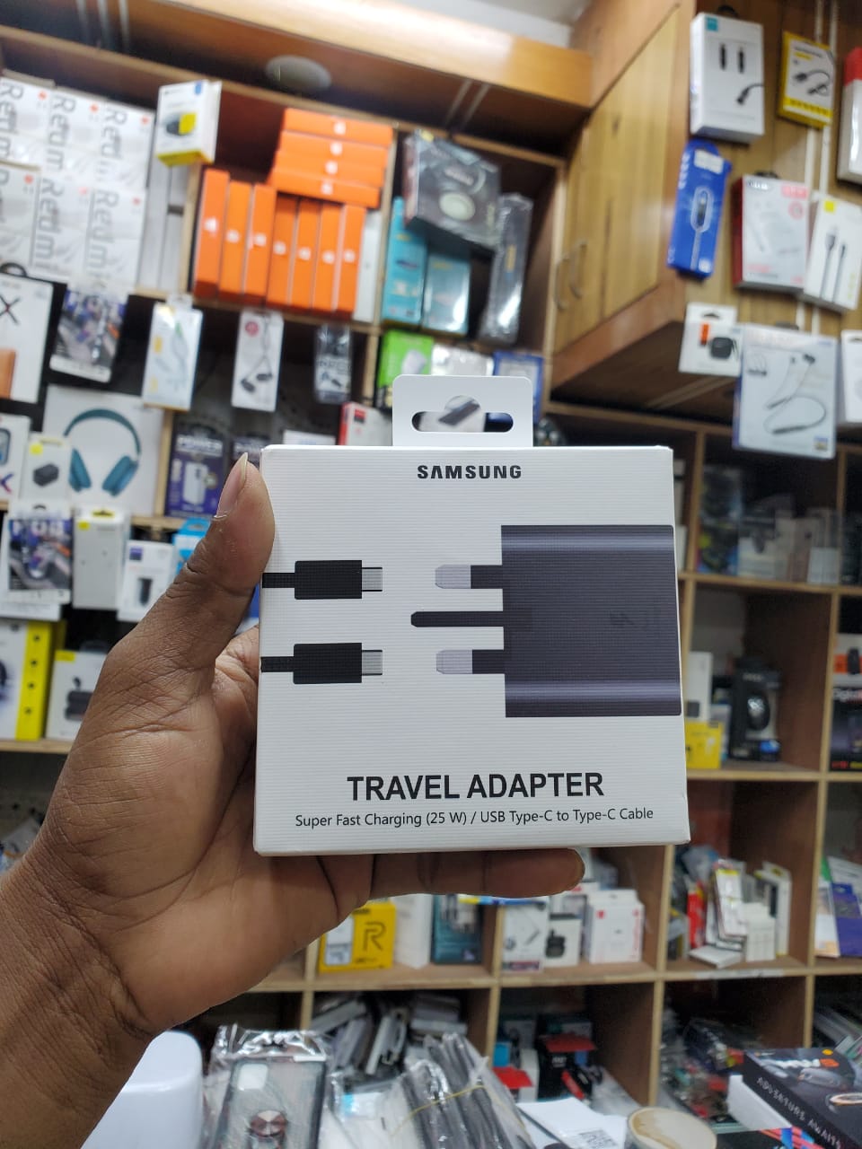 Picture of Original  Samsung 25W Super fast  charger 25W Travel Adapter 3pin with USB Type-C To Type-C Cable