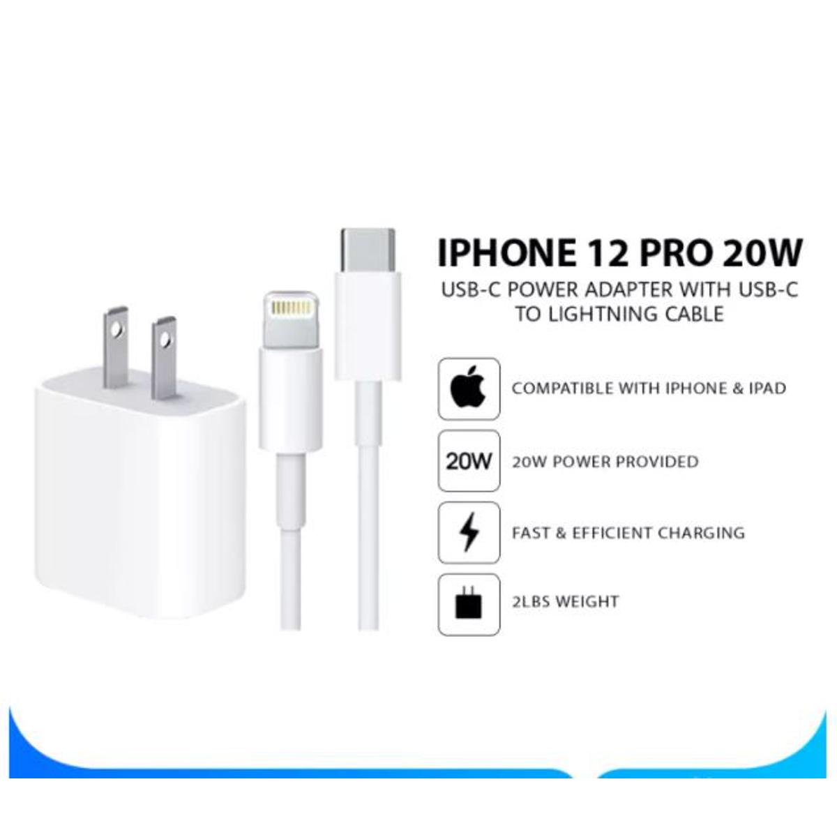 Picture of IPhone Fast Wall 20 Watts USB Type-C Fast Charging Cable is applicable for iPhone 12-12 Pro-12 Pro MAX-12 MINI-11 Pro MAX-11