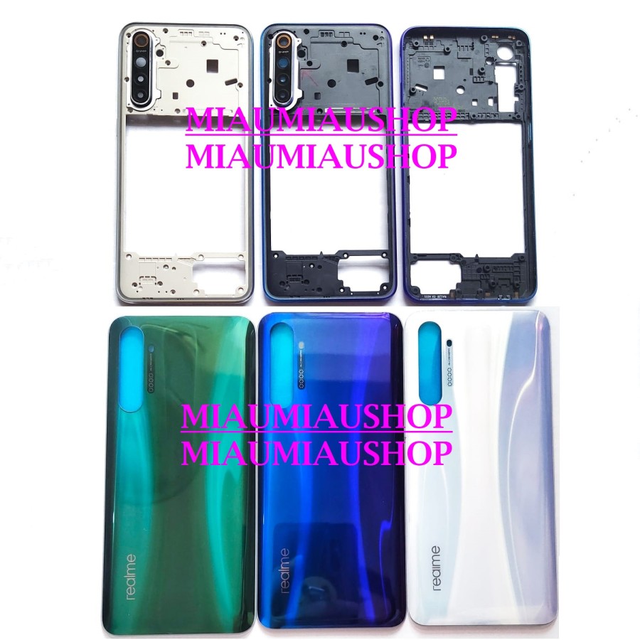 Picture of Back Casing Kesing Housing Backdoor + Tulang Bezel Realme XT Original