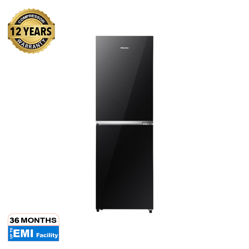 Picture of Hisense 270 Liter Glass Door Bottom Mount Frost Refrigerator RB1G266NAB/BD3