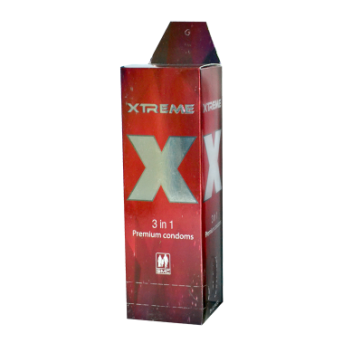 Picture of Xtreme 3 in 1 Condoms for Most pleasure 3 Pcs Pack (12 X3) Pcs pack