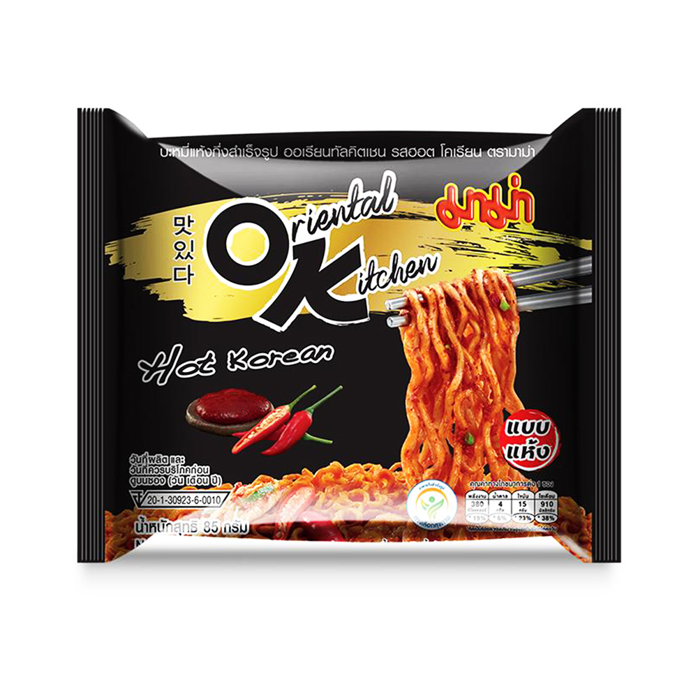 Picture of Mama Instant Noodles Oriental Kitchen Hot Korean Flavour 85gm