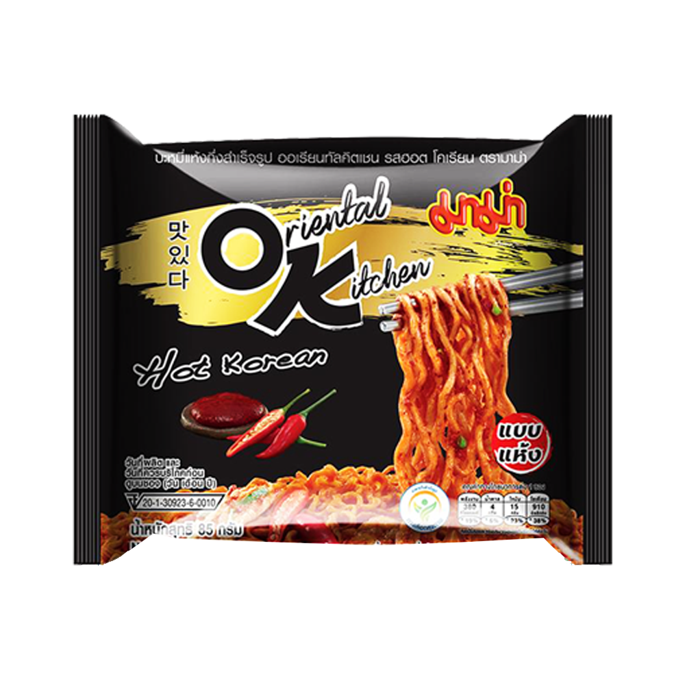 Picture of Mama Instant Noodles Oriental Kitchen Hot Korean Flavour 85gm