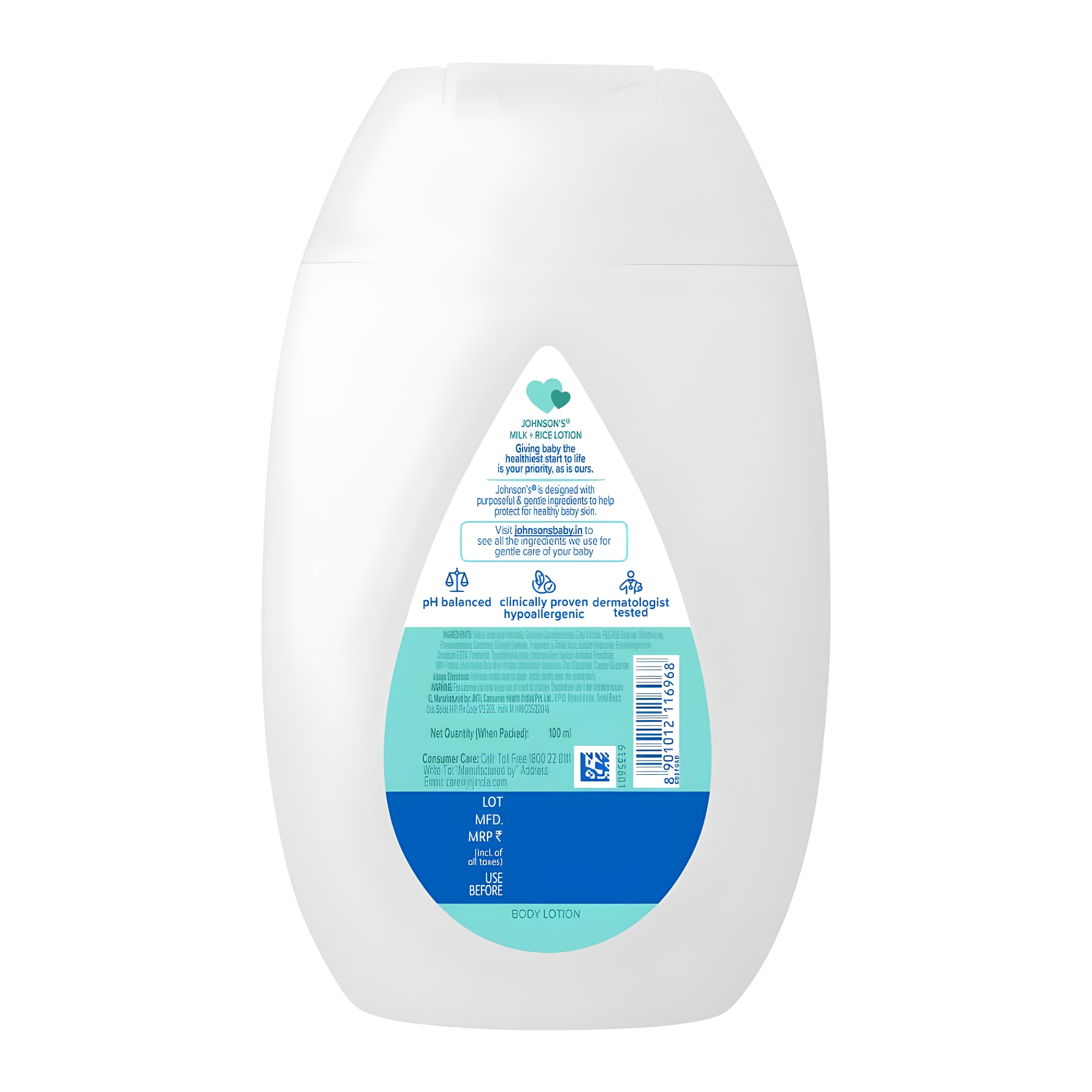 Johnson's Baby Milk + Rice Lotion 100ml (Malaysia) IDConline shop bangladeshothoba.com