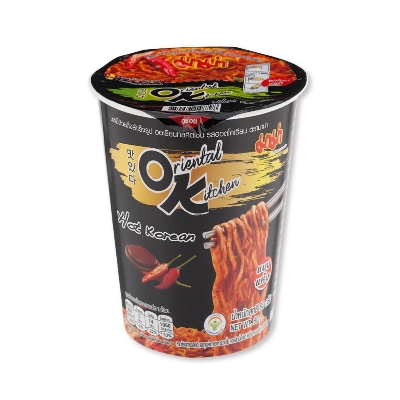 Picture of Mama Instant Cup Noodles Oriental Kitchen Hot Korean Flavour 80gm