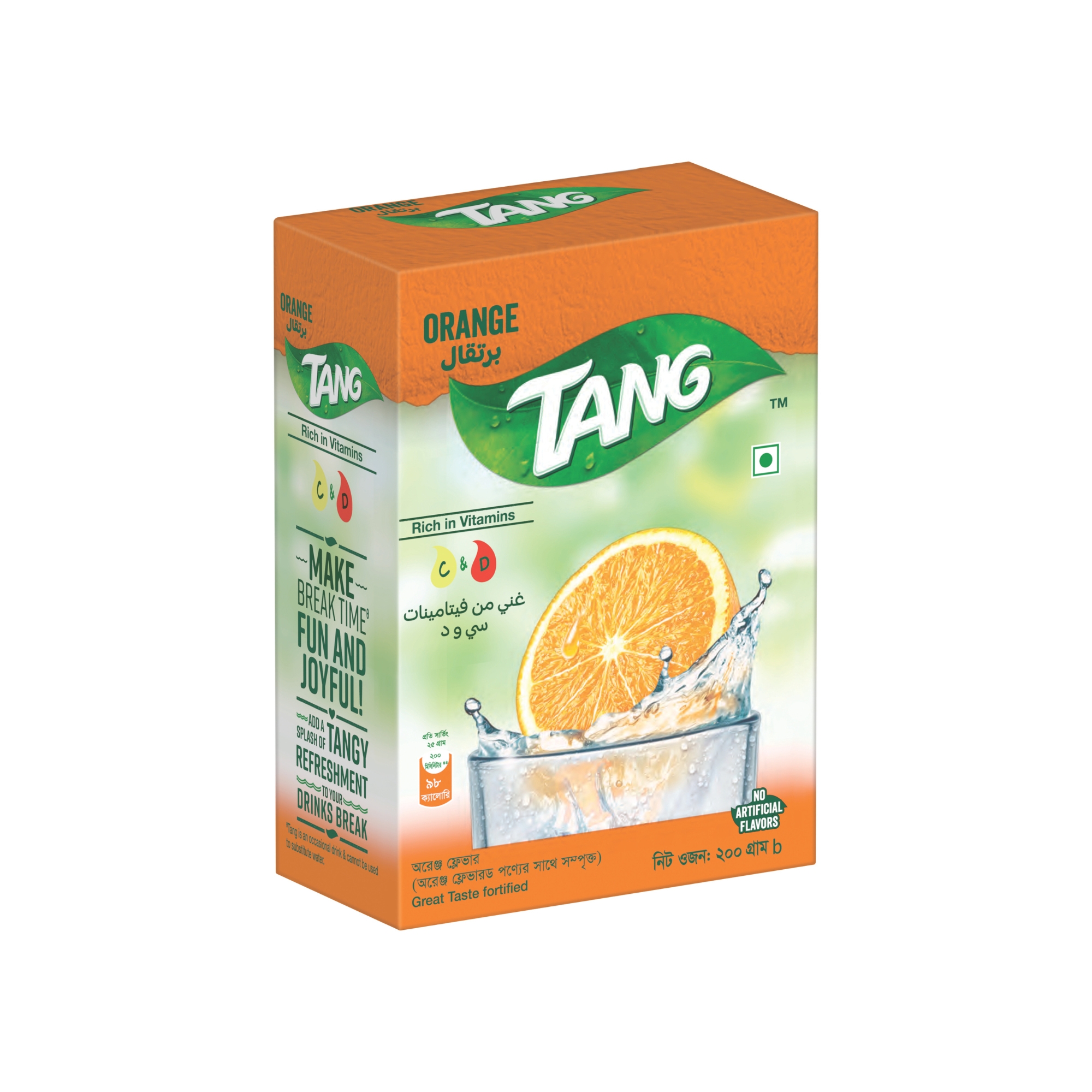 Picture of Tang Orange Flavoured Instant Drink Powder 200gm