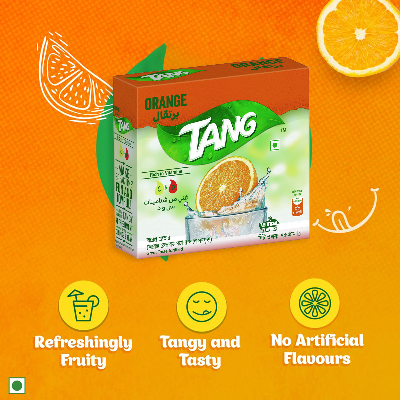 Picture of Tang Orange Flavoured Instant Drink Powder 75gm