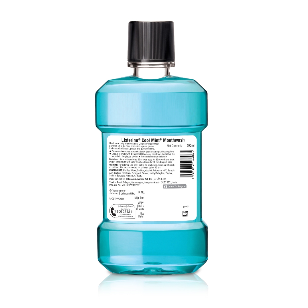 Listerine Cool Mint Liquid Mouthwash 500ml IDConline shop bangladeshothoba.com