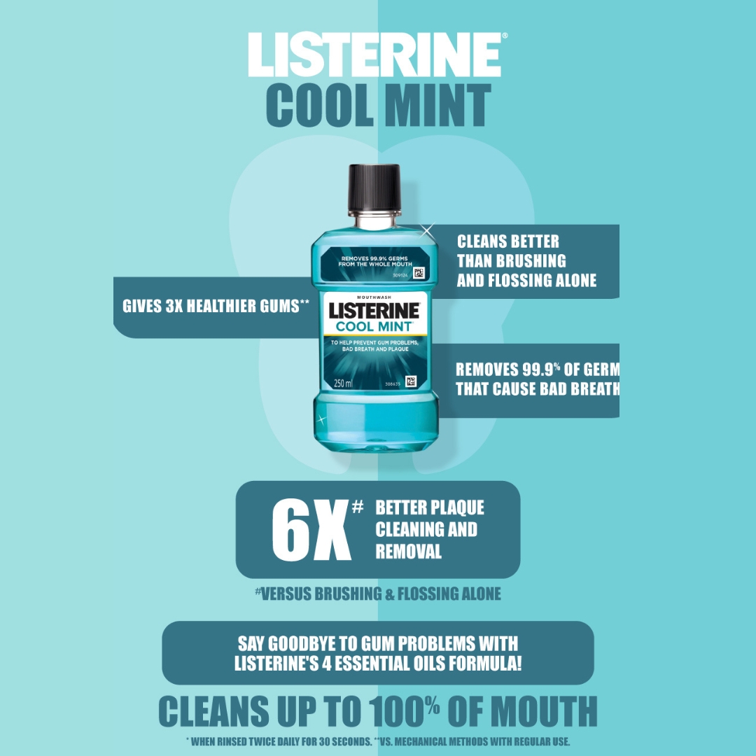 Listerine Cool Mint Liquid Mouthwash 500ml IDConline shop bangladeshothoba.com