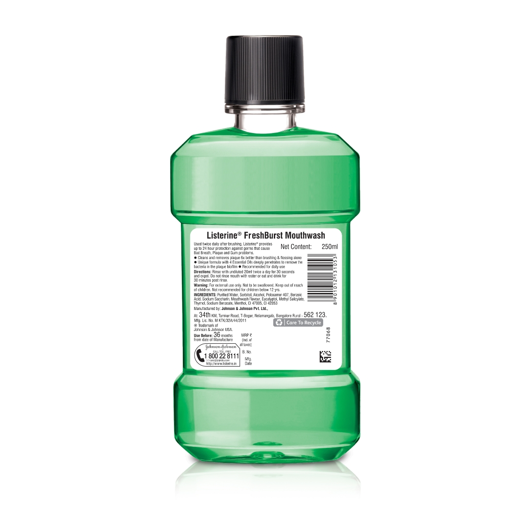 Listerine Freshburst Liquid Mouthwash 250ml IDConline shop bangladeshothoba.com