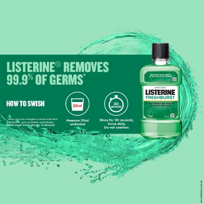 Listerine Freshburst Liquid Mouthwash 250ml IDConline shop bangladeshothoba.com