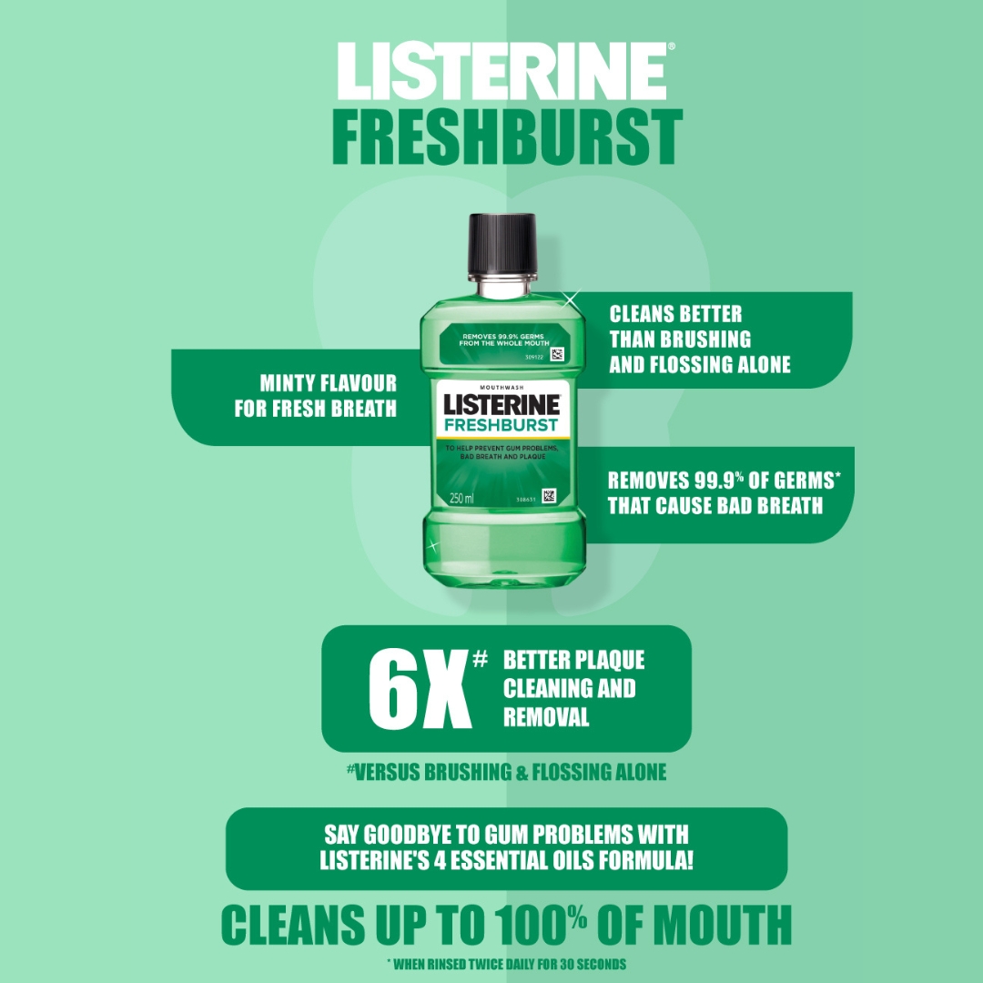 Listerine Freshburst Liquid Mouthwash 500ml IDConline shop bangladeshothoba.com