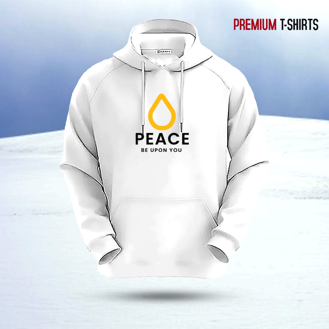 Picture of "PEACE" Islamic Hoodie (White)