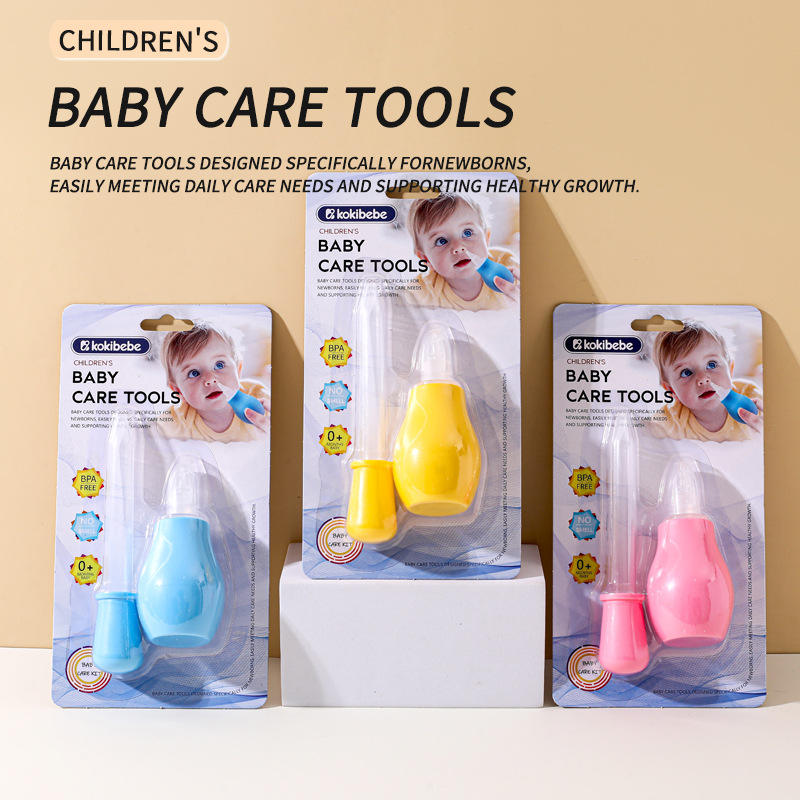 Picture of Manual Baby Nasal Aspirator with Snot Cleaner Dropper Type Water & Medicine Feeder Set