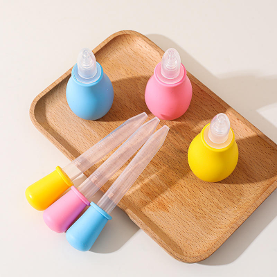 Picture of Manual Baby Nasal Aspirator with Snot Cleaner Dropper Type Water & Medicine Feeder Set