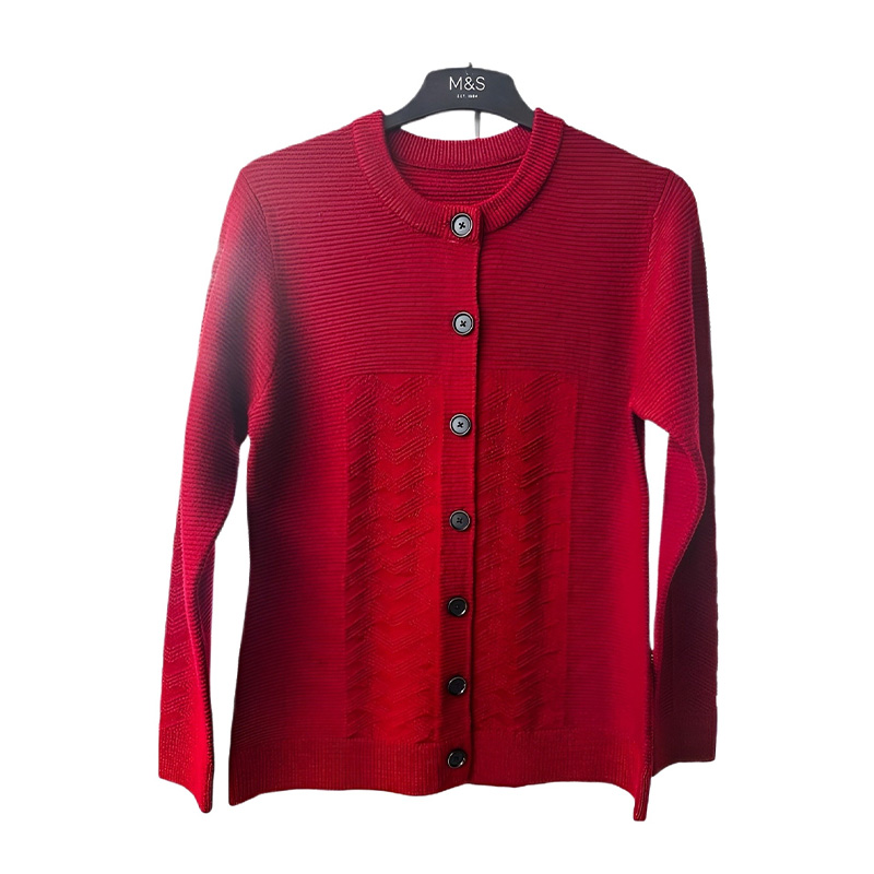 Picture of WINTER CREW NECK BUTTON CARDIGAN FOR WOMEN